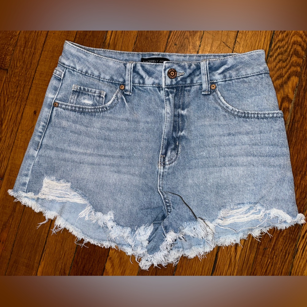 Women's Sincerely Jules Mid- Rise Denim Shorts Size 7/28